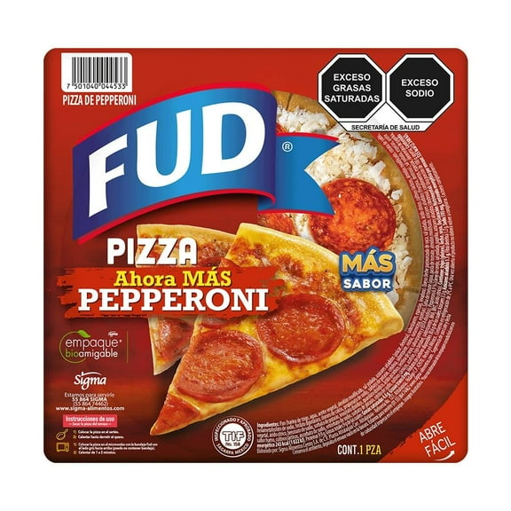 Pizza FUD pepperoni individual 1 pza