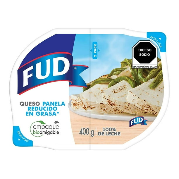 Queso panela FUD reducido en grasa 2 pack 400 g