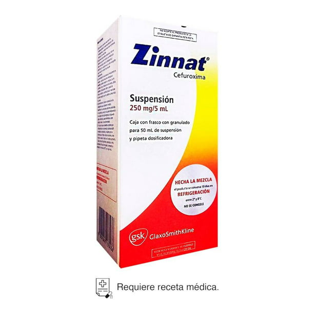Zinnat suspensión 250 mg/5 ml | Walmart
