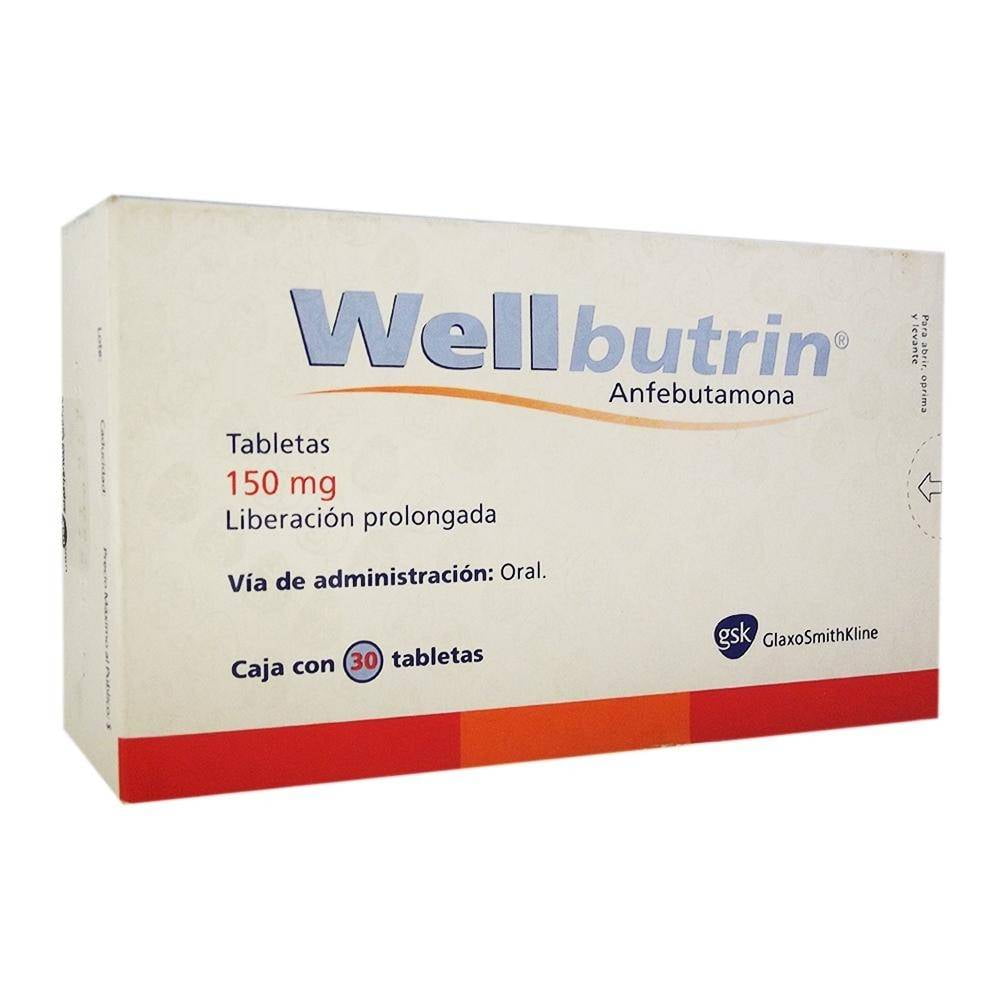 Wellbutrin 150 mg 30 tabletas de liberación prolongada Walmart