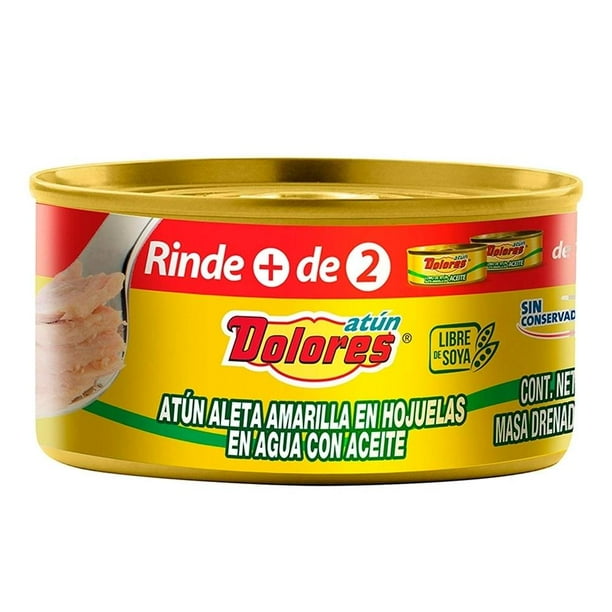 Atún Dolores aleta amarilla en agua con aceite 295 g