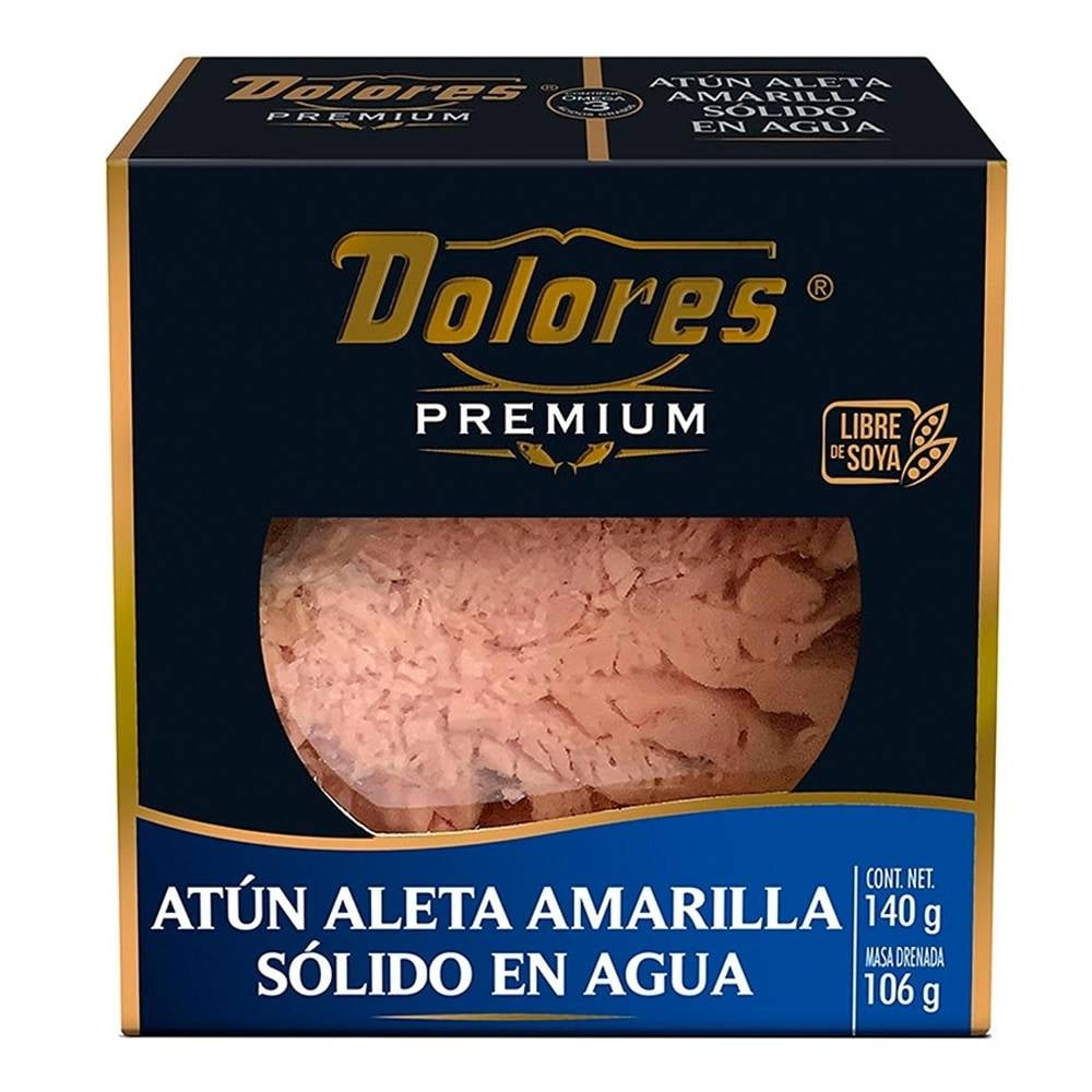 Atún Dolores premium aleta amarilla en agua 140 g | Walmart