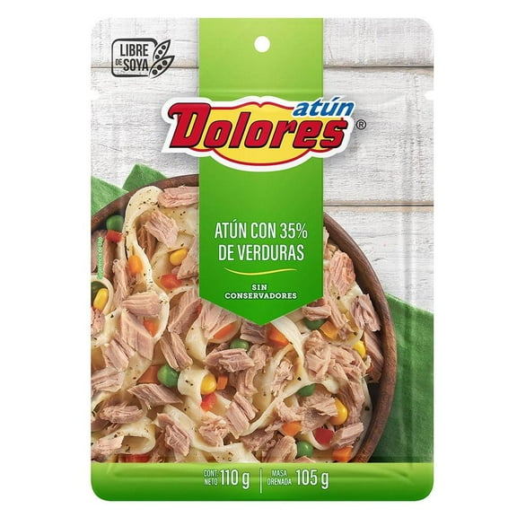 Lomo de atún Dolores con verduras 110 g