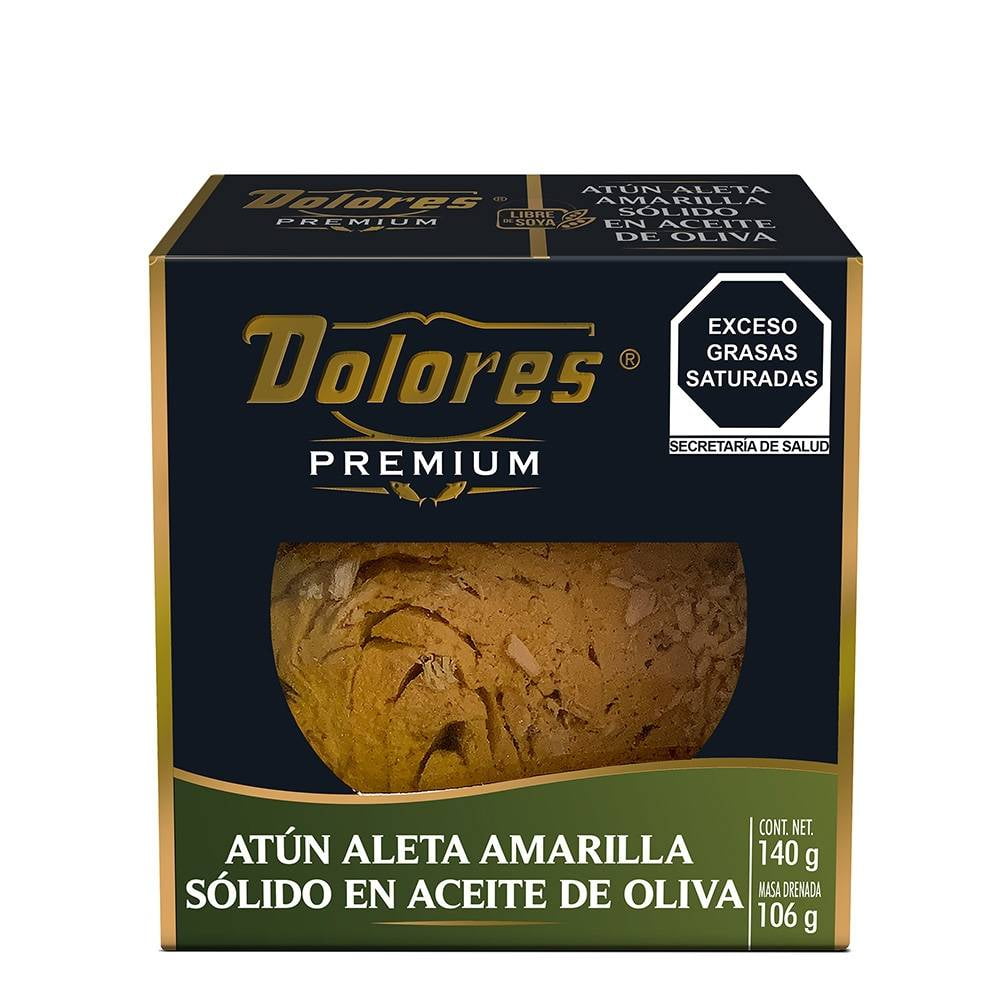 Atún Dolores premium aleta amarilla en aceite de oliva 140 g | Walmart