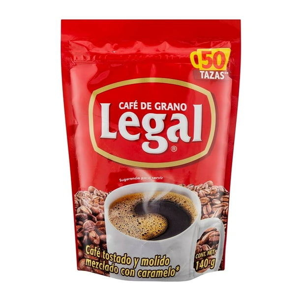 Café tostado y molido Legal mezclado con caramelo 140 g