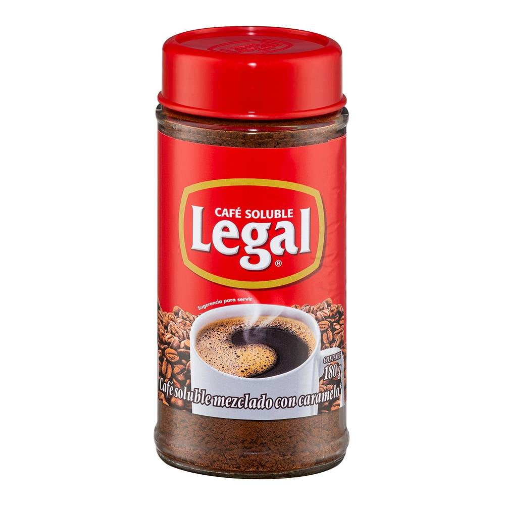 LEGAL Cafe Soluble con Azucar Caramelizada 180 gr
