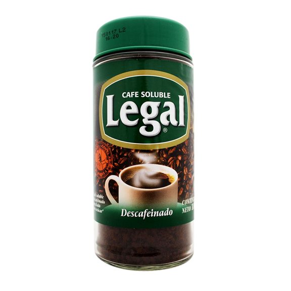 Café soluble Legal descafeinado con azúcar 180 g