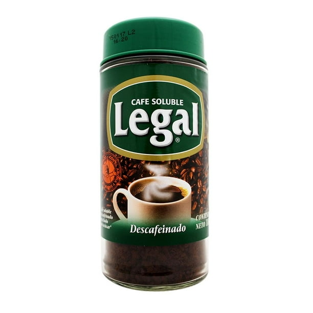 Café soluble Legal descafeinado con azúcar 180 g