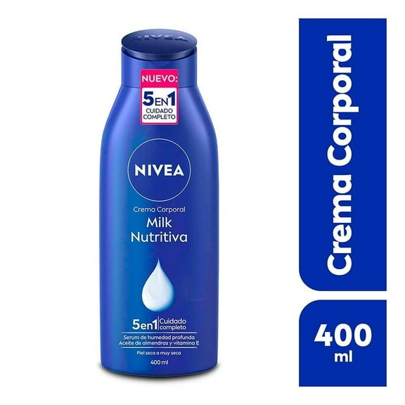 Crema corporal NIVEA Milk Nutritiva humectante 400 ml