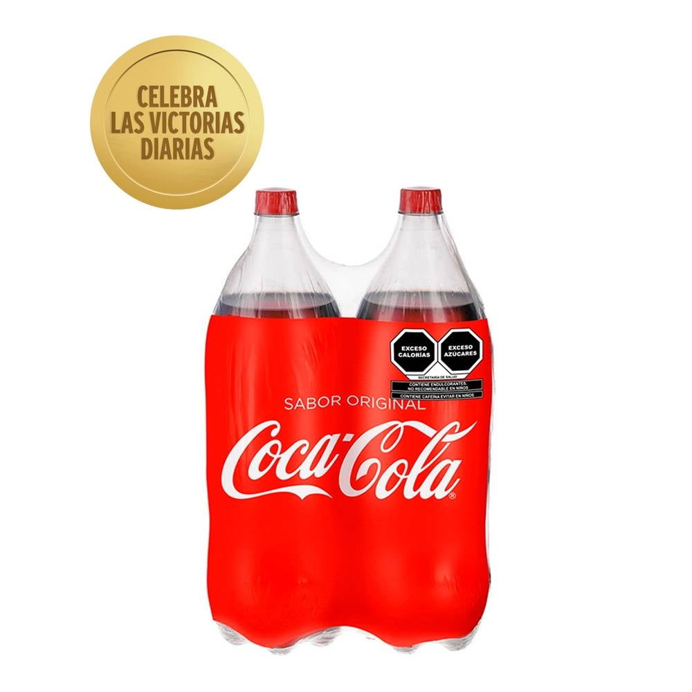 Refresco Coca Cola 2 botellas de 2 l c/u