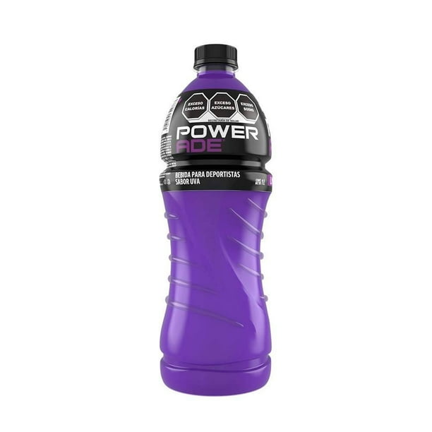 Powerade ION 4, Bebida Deportiva con Sabor a Uva, 1 Litro