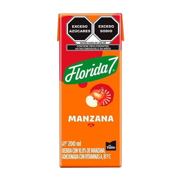 Bebida Del Valle Florida 7 sabor manzana 200 ml