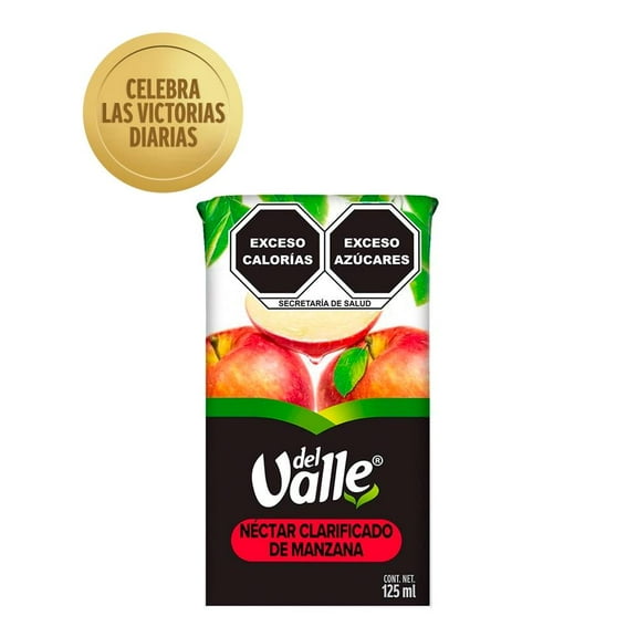 Néctar Del Valle clarificado de manzana 125 ml