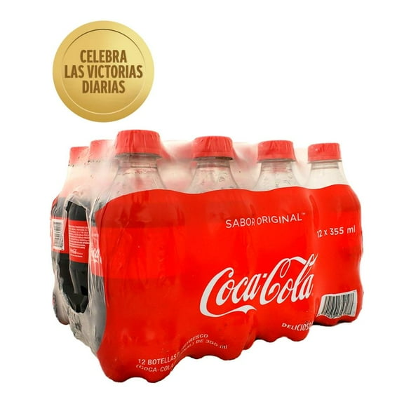 Refresco Coca Cola 12 botellas de 355 ml c/u