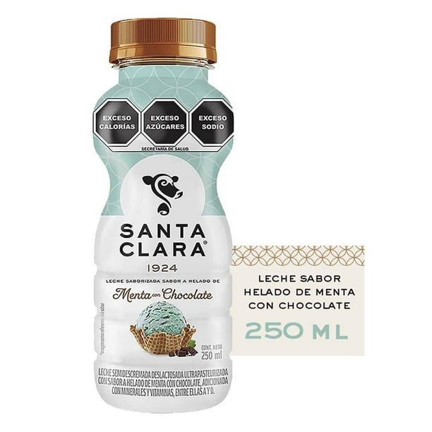 Leche Santa Clara sabor helado de menta con chocolate de 250 ml