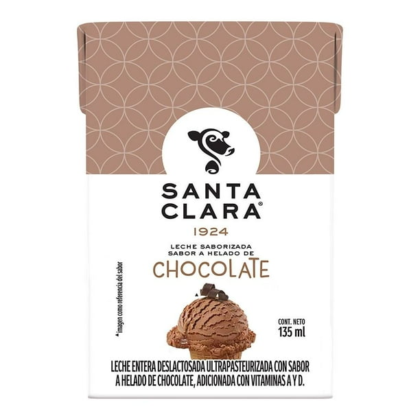 Leche Santa Clara sabor helado de chocolate 135 ml