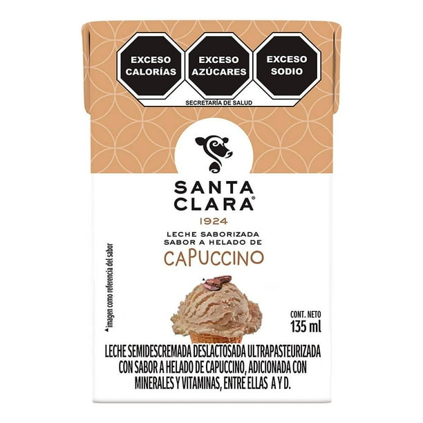 Leche Santa Clara sabor helado de capuccino 135 ml