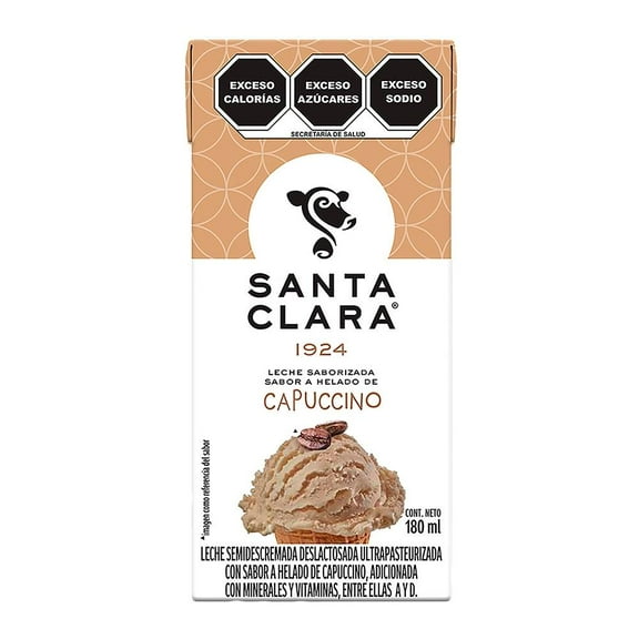 leche santa clara sabor helado de capuccino 180 ml