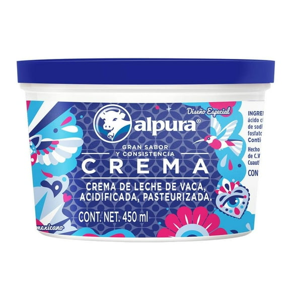 Crema Alpura ácida regular 450 ml