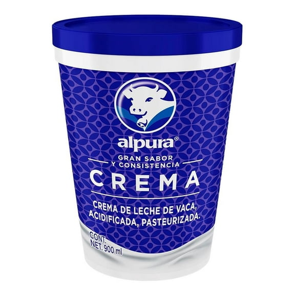 Crema Alpura ácida regular 900 ml