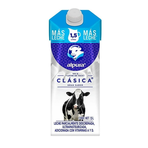 leche alpura clásica entera 15 l