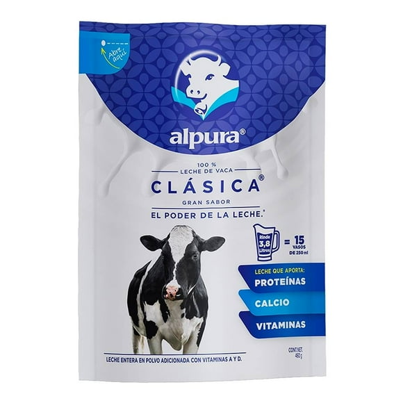 Leche en polvo Alpura clásica 460 g