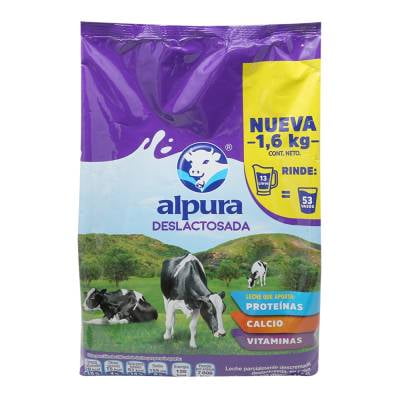 Leche en Polvo Alpura Deslactosada 460g