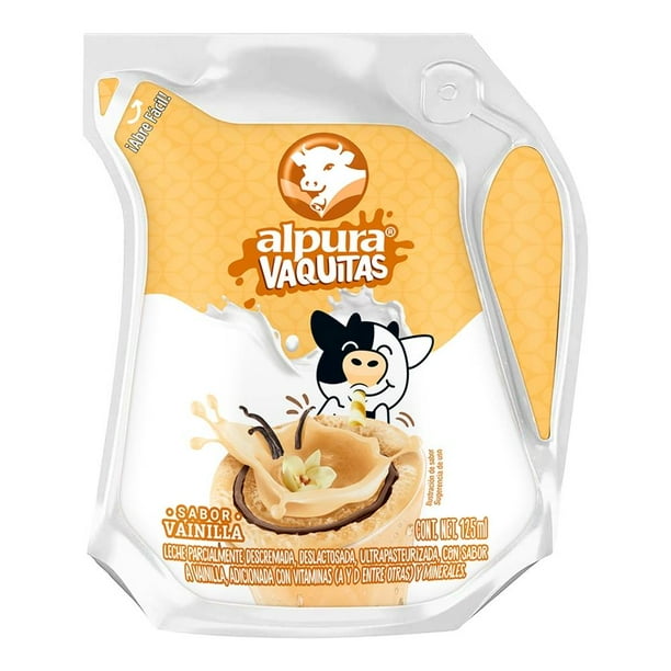 Leche Alpura Vaquitas sabor vainilla 125 ml