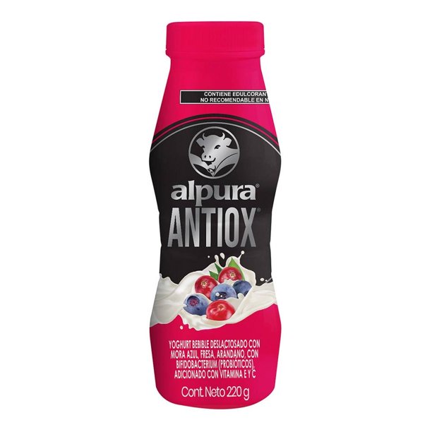 Yoghurt bebible Alpura Antiox mora azul arándano 220 g