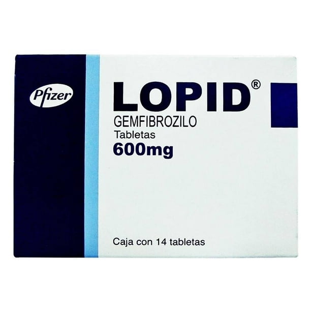 Lopid 600 mg 14 tabletas