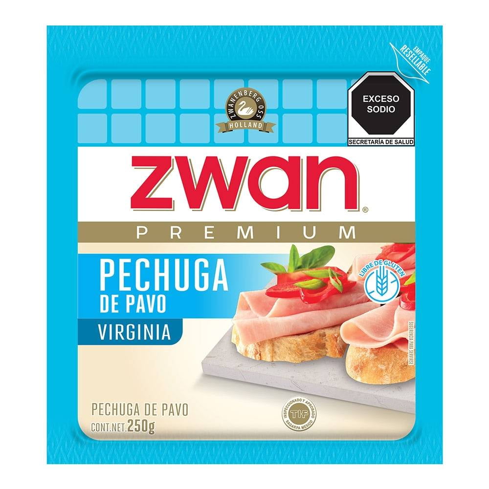 Pechuga de pavo Zwan premium virginia 250 g | Walmart