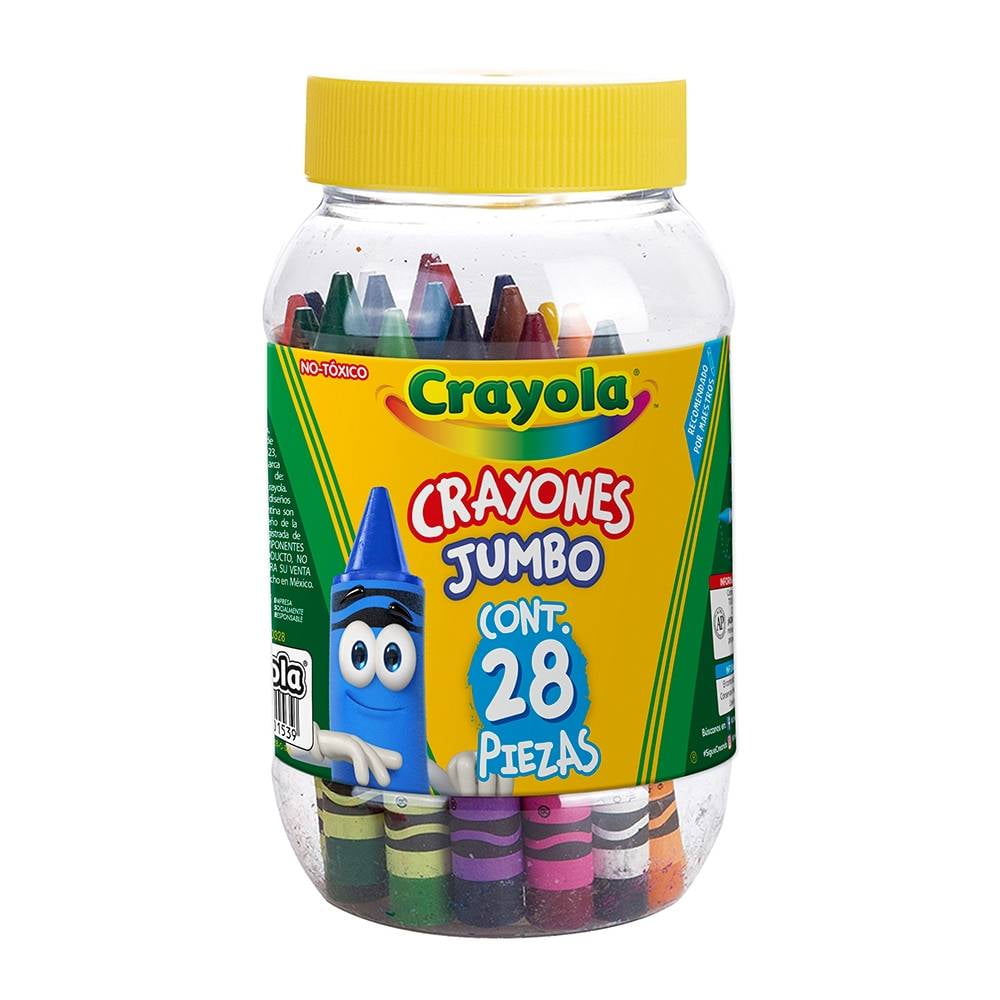 Basics Crayones Jumbo - 24 colores surtidos, paquete de 2
