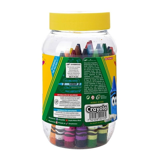 Basics Crayones Jumbo - 24 colores surtidos, paquete de 2