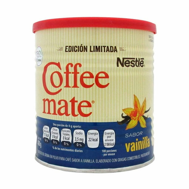 Sustituto de crema para café Coffee Mate en polvo sabor vainilla 400 g