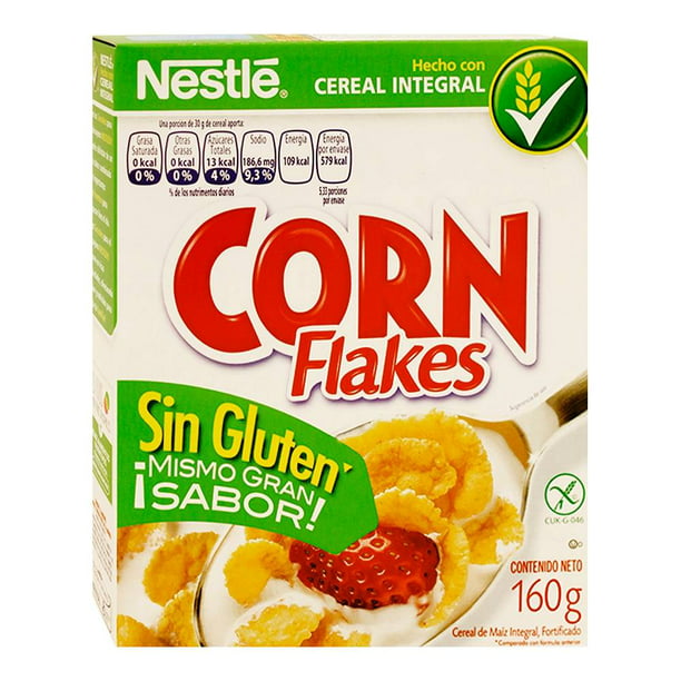 Cereal Nestlé Corn Flakes integral sin gluten 160 g