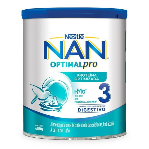 Alimento para niños de corta edad NAN Optimal Pro etapata 3 a partir de 1 año 400 g