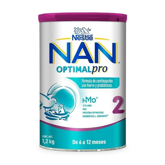 Fórmula de continuación NAN Optimal Pro etapa 2 de 6 a 12 meses 1.2 kg