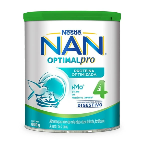Alimento para niños de corta edad NAN Optimal Pro etapa 4 a partir de 2 años 800 g