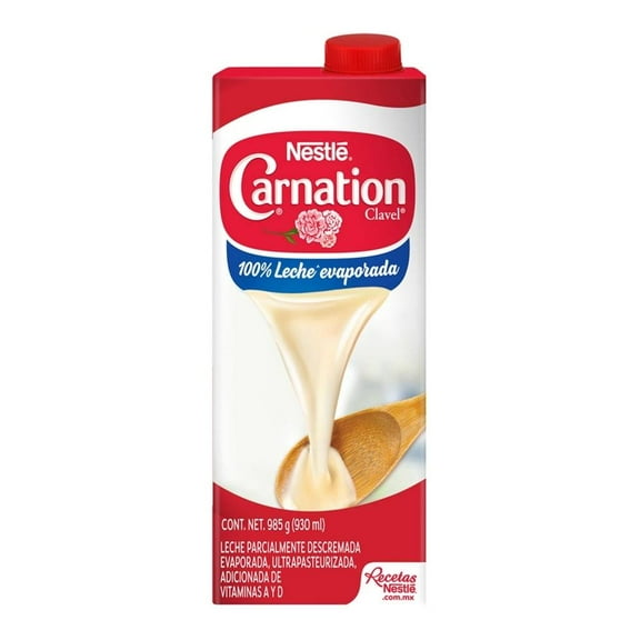 Leche evaporada Nestlé Carnation Clavel 930 ml