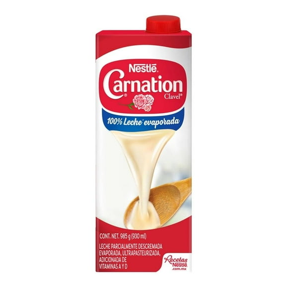 Leche evaporada Nestlé Carnation Clavel 930 ml