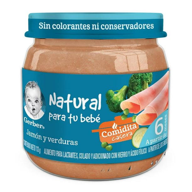  Gerber Comida para bebés con jamón y salsa, 2.5 onzas : Todo lo  demás