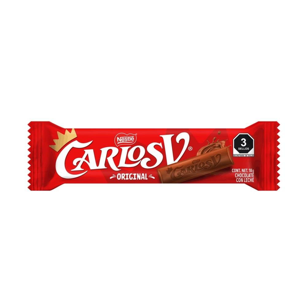 Chocolate Con Leche Nestlé Carlos V Original 18 G Walmart 