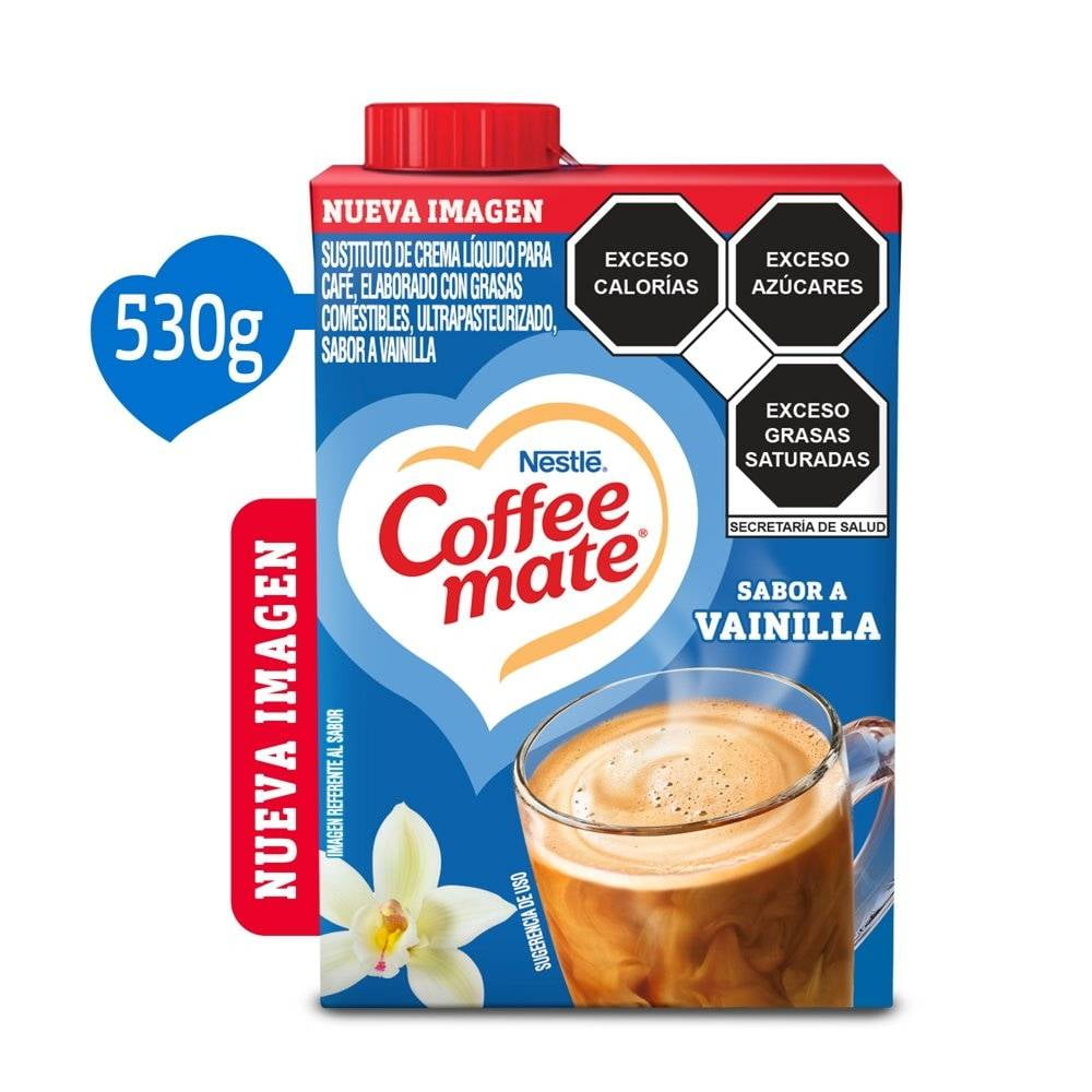 Sustituto de crema para café Coffee Mate líquido sabor avellana 530 g