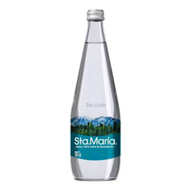 Botella de agua Cristal 700 ml Mármol Blanco 【 Regalos Originales 】