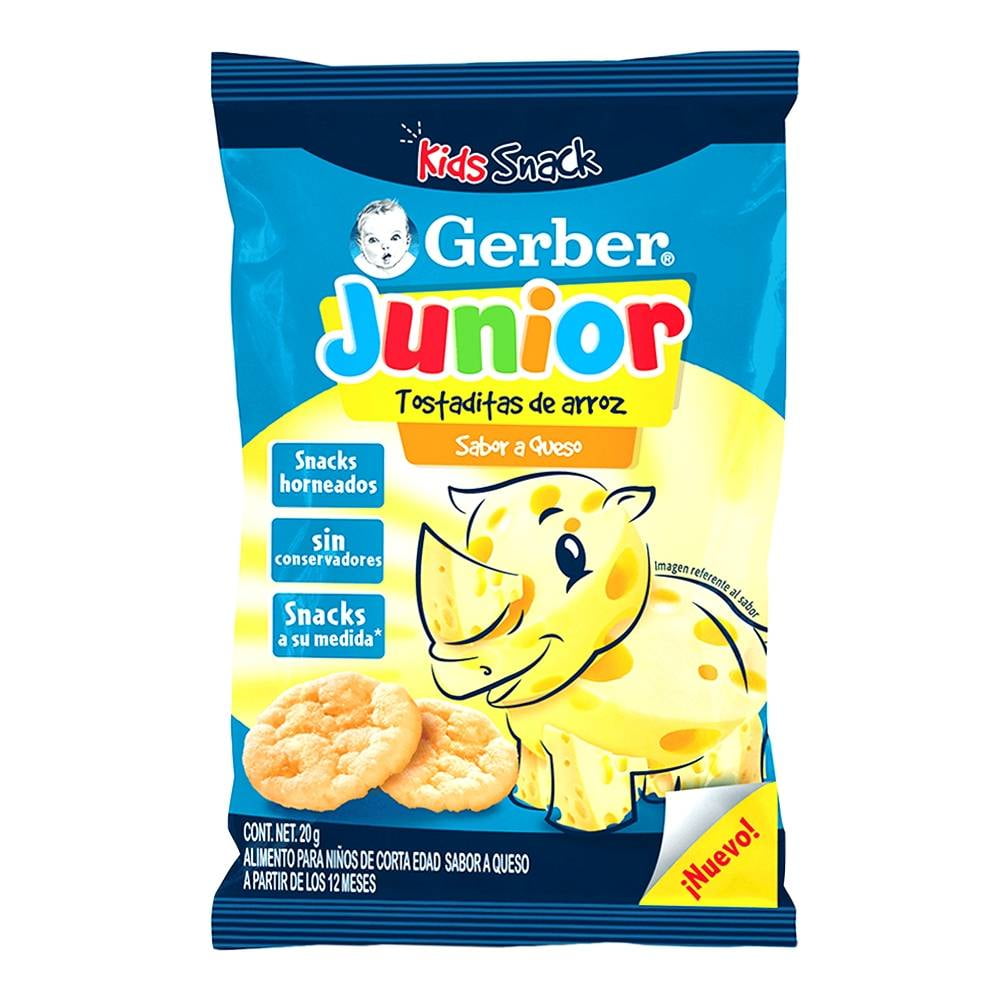 Alimento para niños Gerber Puffs baby snacks fresa y manzana 42 g