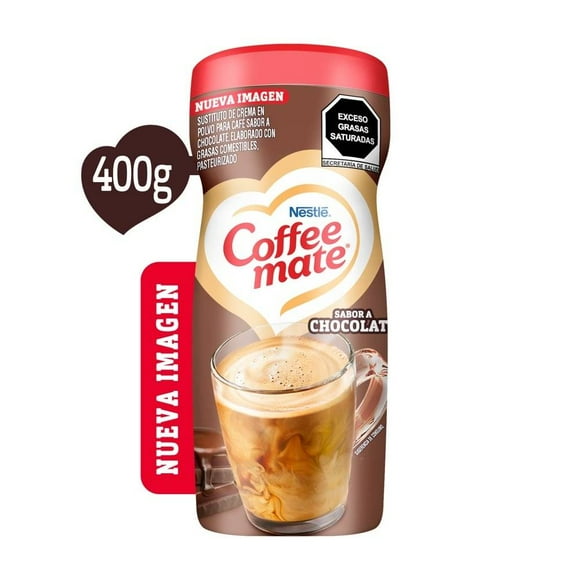 Sustituto de crema para café Coffee Mate en polvo sabor a chocolate 400 g