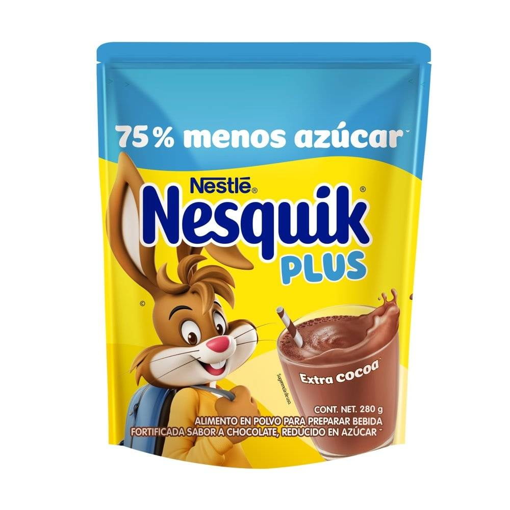 Saborizante De Leche Sin Azúcar Chocolate Tarro, 350 g Nesquik