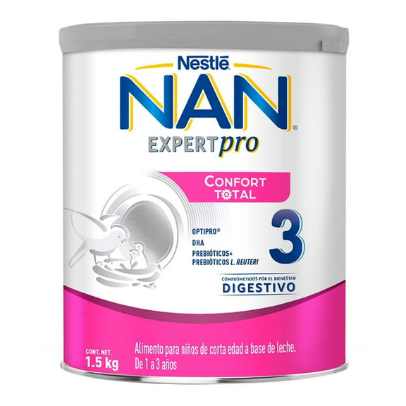 Alimento para niños de corta edad NAN Expert Pro confort total etapa 3 de 1 a 3 años 1.5 kg