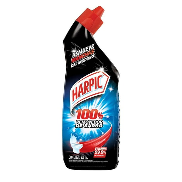 Limpiador Liquido para Inodoros Harpic 100% Removedor de Sarro de 200 ml