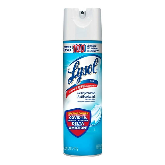 Desinfectante antibacterial Lysol en aerosol crisp linen 475 g